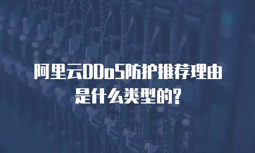 阿里云DDoS防护推荐理由是什么类型的?