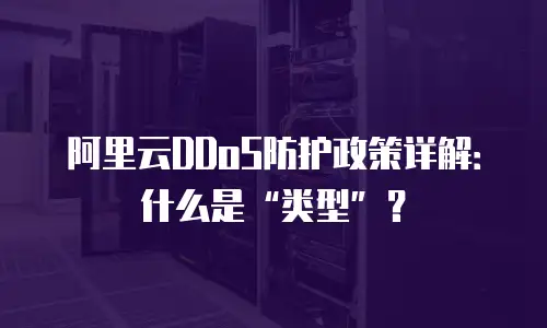 阿里云DDoS防护政策详解：什么是“类型”？