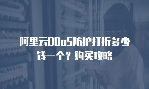 阿里云DDoS防护打折多少钱一个？购买攻略