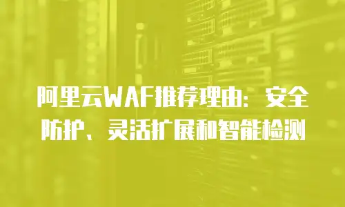 阿里云WAF推荐理由：安全防护、灵活扩展和智能检测