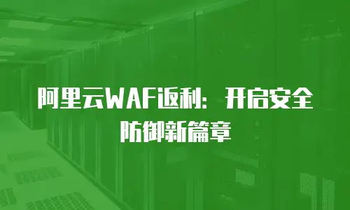 阿里云WAF返利：开启安全防御新篇章