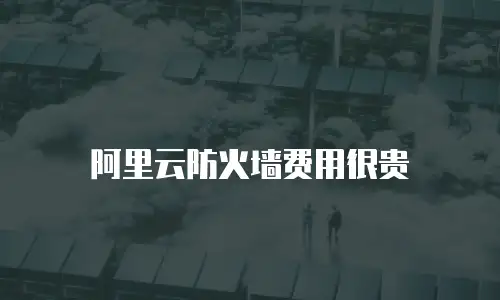 阿里云防火墙费用很贵