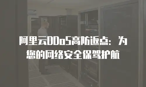 阿里云DDoS高防返点：为您的网络安全保驾护航