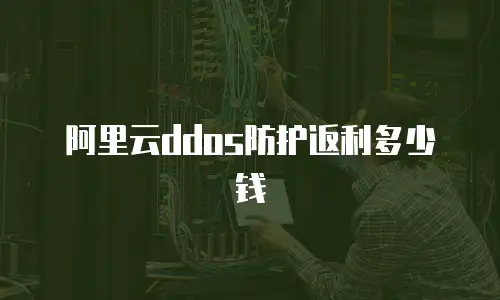 阿里云ddos防护返利多少钱