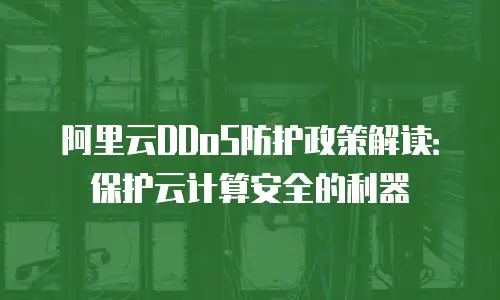阿里云DDoS防护政策解读：保护云计算安全的利器