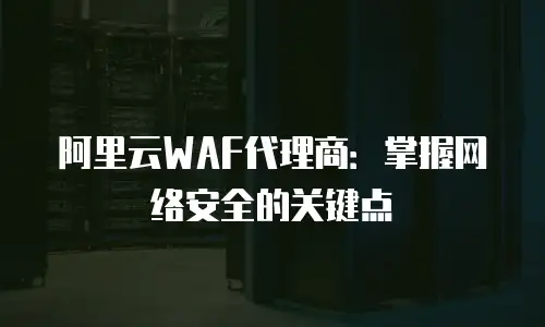 阿里云WAF代理商：掌握网络安全的关键点