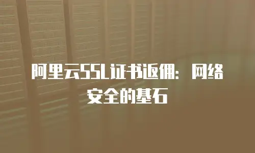 阿里云SSL证书返佣：网络安全的基石