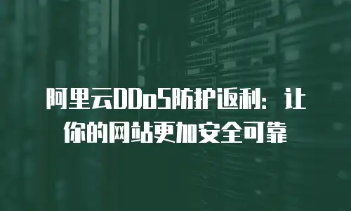 阿里云DDoS防护返利：让你的网站更加安全可靠