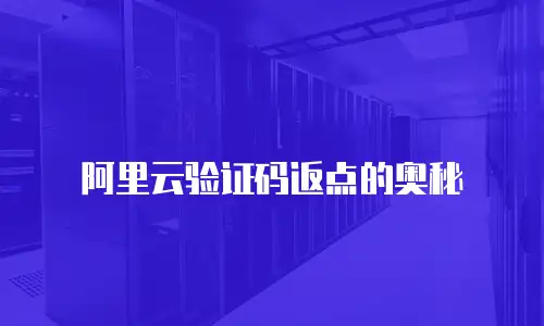 阿里云验证码返点的奥秘