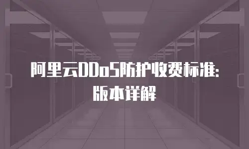 阿里云DDoS防护收费标准：版本详解