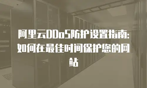阿里云DDoS防护设置指南：如何在最佳时间保护您的网站