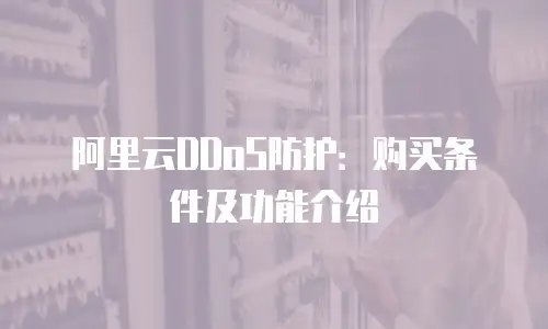 阿里云DDoS防护：购买条件及功能介绍