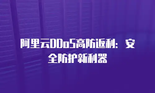 阿里云DDoS高防返利：安全防护新利器