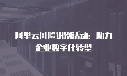 阿里云风险识别活动：助力企业数字化转型