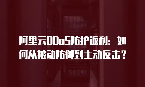 阿里云DDoS防护返利：如何从被动防御到主动反击？