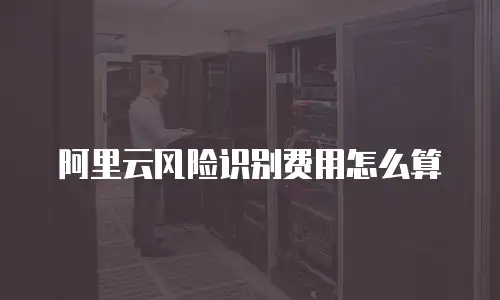 阿里云风险识别费用怎么算