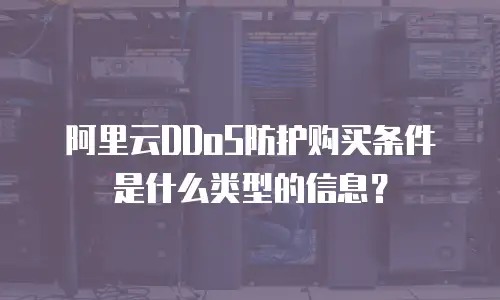 阿里云DDoS防护购买条件是什么类型的信息？
