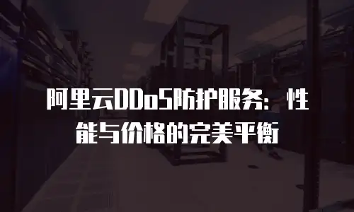 阿里云DDoS防护服务：性能与价格的完美平衡