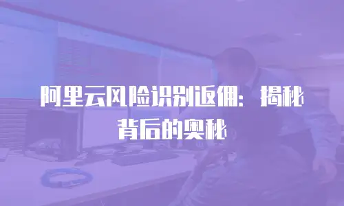 阿里云风险识别返佣：揭秘背后的奥秘