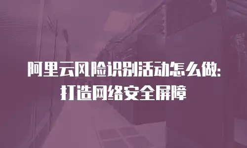 阿里云风险识别活动怎么做：打造网络安全屏障