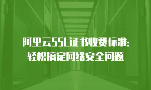 阿里云SSL证书收费标准：轻松搞定网络安全问题