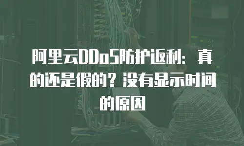 阿里云DDoS防护返利：真的还是假的？没有显示时间的原因
