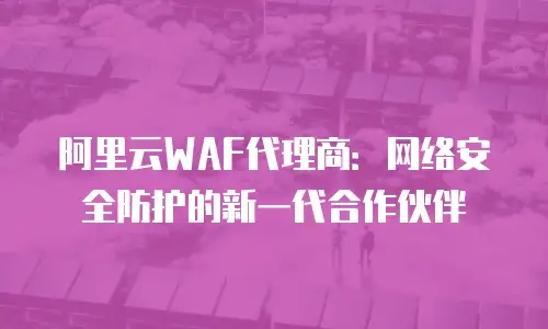 阿里云WAF代理商：网络安全防护的新一代合作伙伴