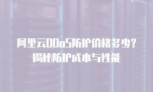 阿里云DDoS防护价格多少？揭秘防护成本与性能