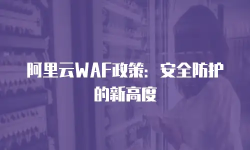 阿里云WAF政策：安全防护的新高度