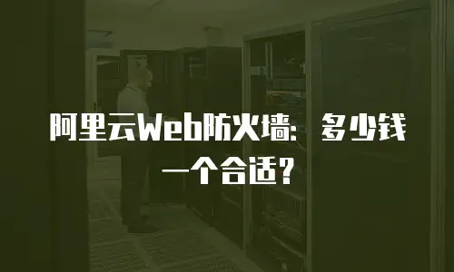阿里云Web防火墙：多少钱一个合适？