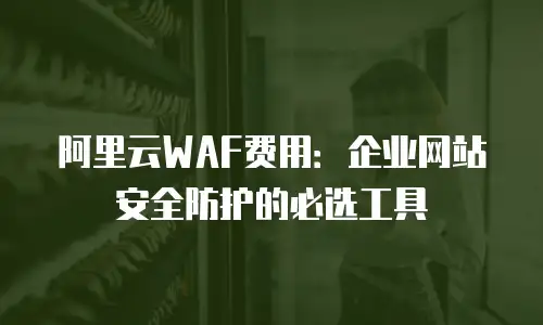 阿里云WAF费用：企业网站安全防护的必选工具