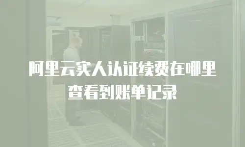 阿里云实人认证续费在哪里查看到账单记录