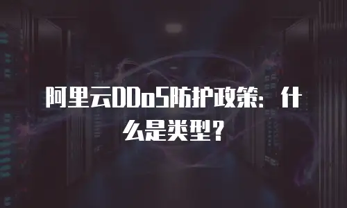 阿里云DDoS防护政策：什么是类型？
