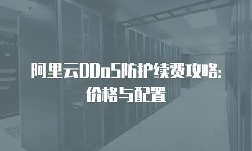 阿里云DDoS防护续费攻略：价格与配置