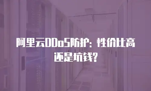 阿里云DDoS防护: 性价比高还是坑钱?