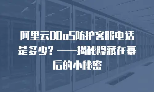 阿里云DDoS防护客服电话是多少？——揭秘隐藏在幕后的小秘密
