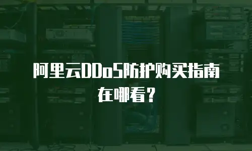 阿里云DDoS防护购买指南在哪看？
