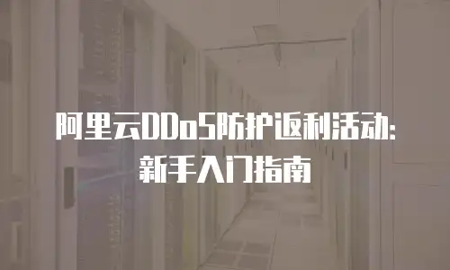 阿里云DDoS防护返利活动：新手入门指南