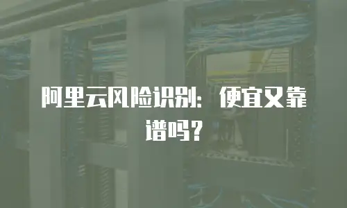 阿里云风险识别：便宜又靠谱吗？