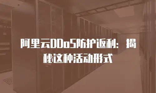 阿里云DDoS防护返利：揭秘这种活动形式