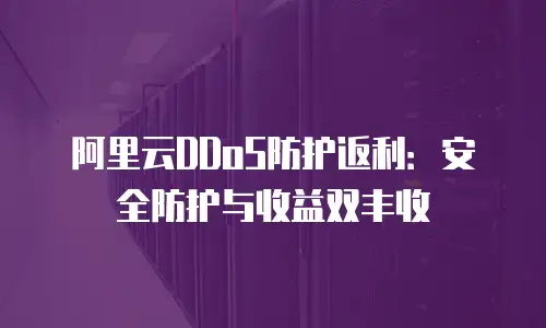 阿里云DDoS防护返利：安全防护与收益双丰收