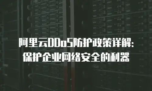 阿里云DDoS防护政策详解：保护企业网络安全的利器