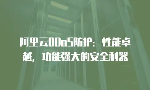 阿里云DDoS防护：性能卓越，功能强大的安全利器