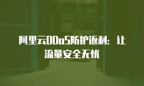 阿里云DDoS防护返利：让流量安全无忧