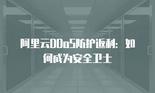 阿里云DDoS防护返利：如何成为安全卫士