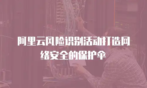 阿里云风险识别活动打造网络安全的保护伞