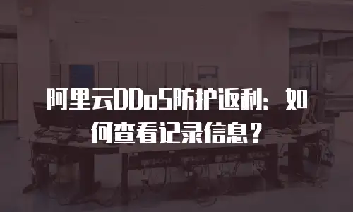 阿里云DDoS防护返利：如何查看记录信息？