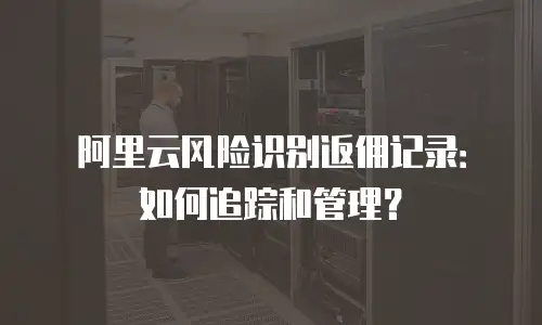 阿里云风险识别返佣记录：如何追踪和管理？