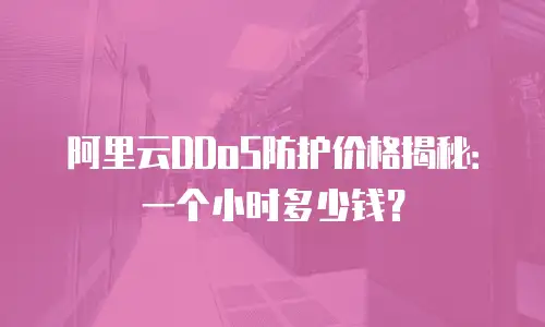 阿里云DDoS防护价格揭秘：一个小时多少钱？