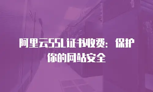 阿里云SSL证书收费：保护你的网站安全